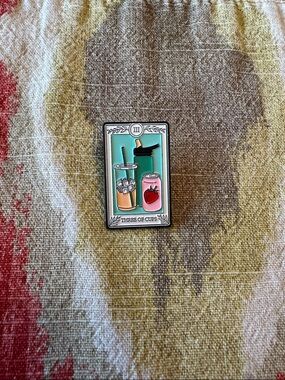 Three of Cups Tarot Enamel Pin